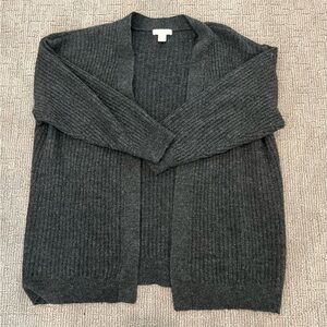 H&M Women's Charcoal Open-Front Cardigan